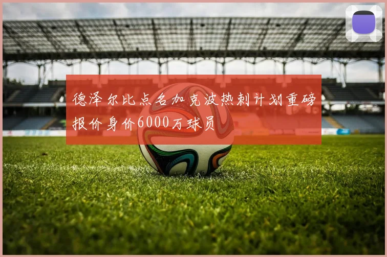 德泽尔比点名加克波热刺计划重磅报价身价6000万球员